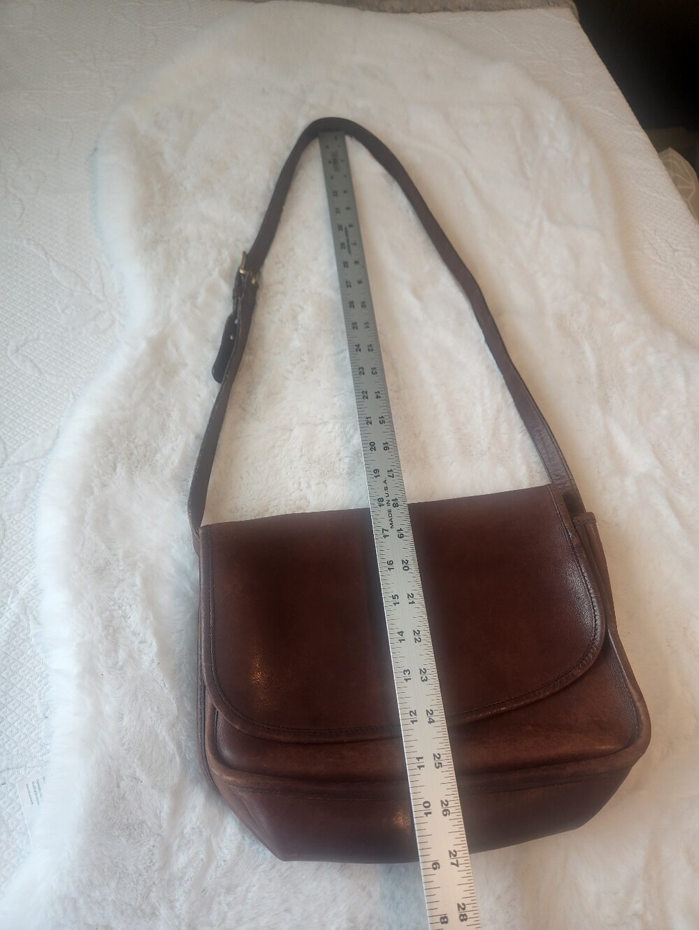 Coach Brown Leather Vintage Turnlock Crossbody Bag - Picture 4 of 13